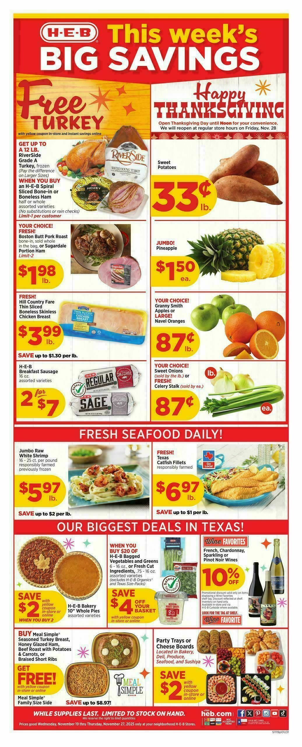 Heb Weekly Ad Weekly Deals From November 19