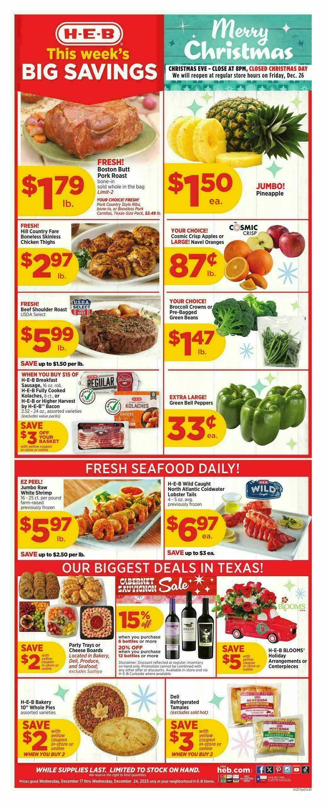 Heb Weekly Ad Weekly Deals From December 17