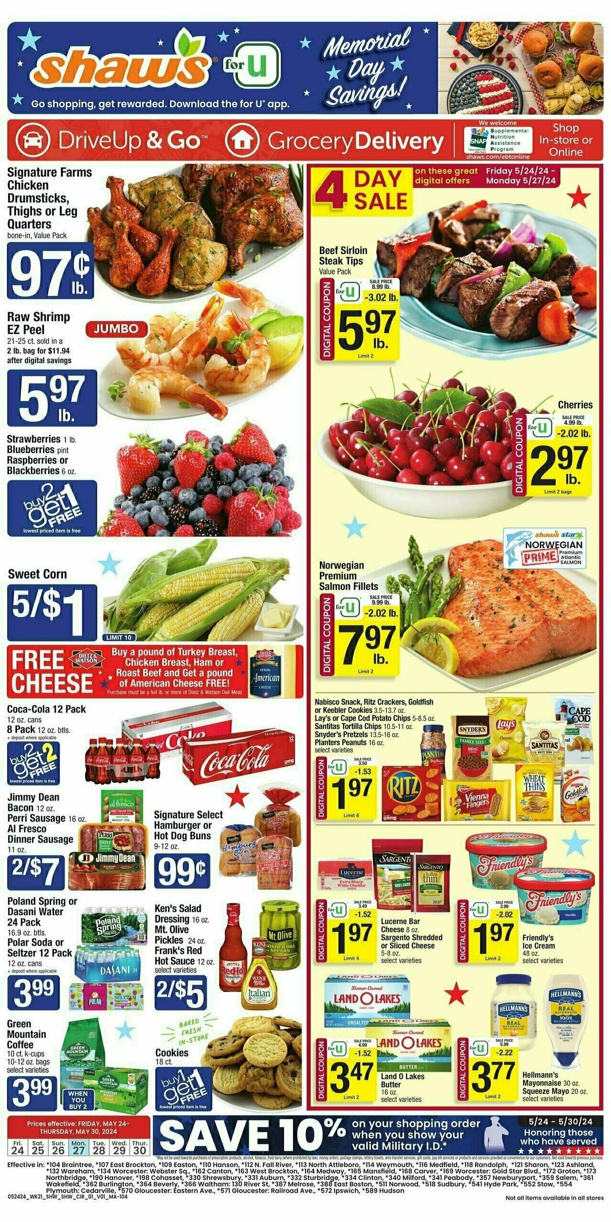 Shaw's Weekly Flyer from May 24
