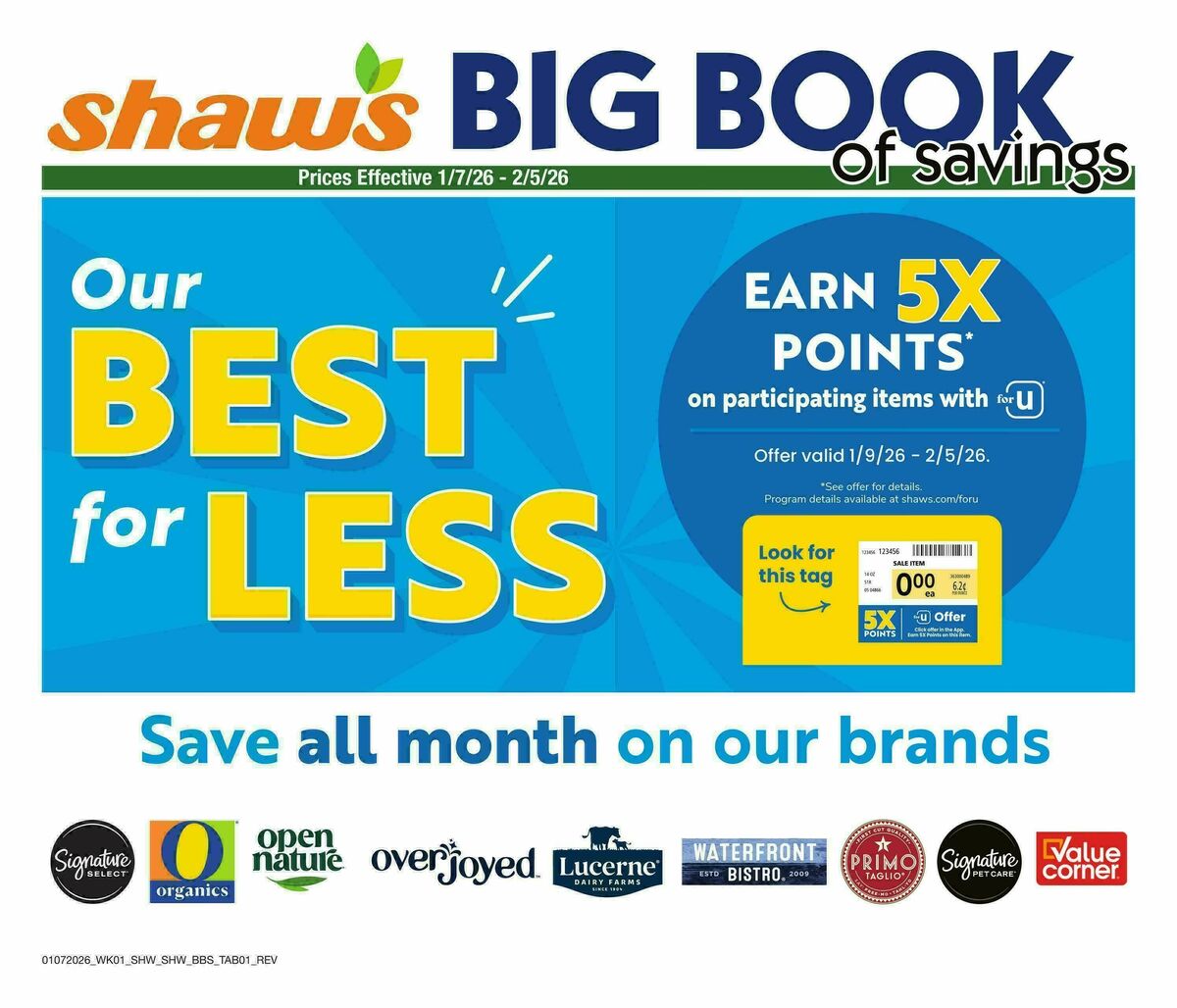 Shaw's Big Book of Savings Weekly Flyer from January 7