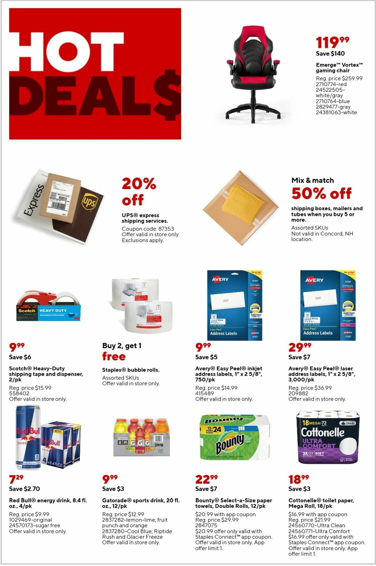 Staples Staples weekly ad from October 1