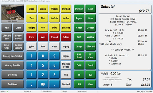 Grocery, Convenience, Liquor, Tobacco Store POS StoreTender Online