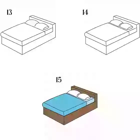 How To Draw A Bed