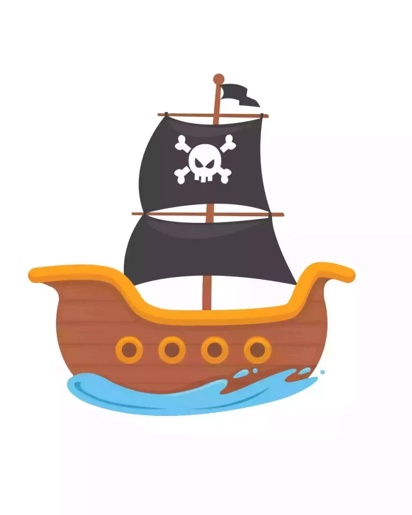 Pirate Ships Drawings