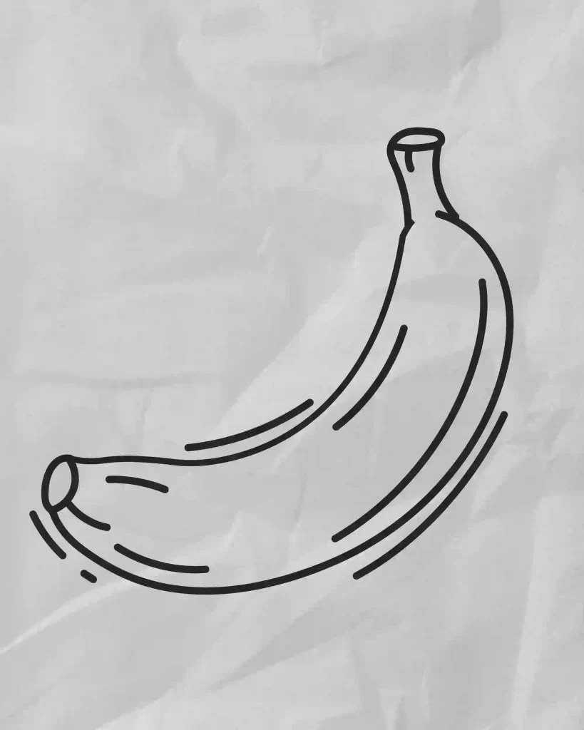 How To Draw A Banana Easy Drawing Tutorial Storiespub