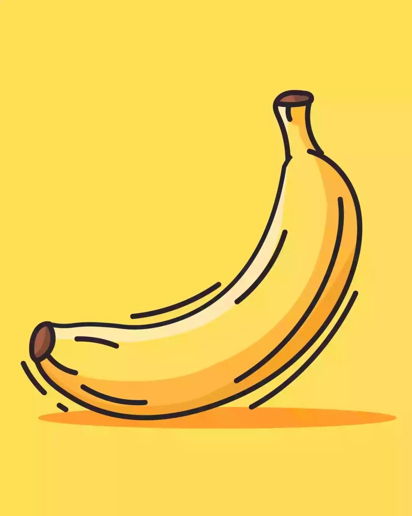 Banana Drawing Step By Step