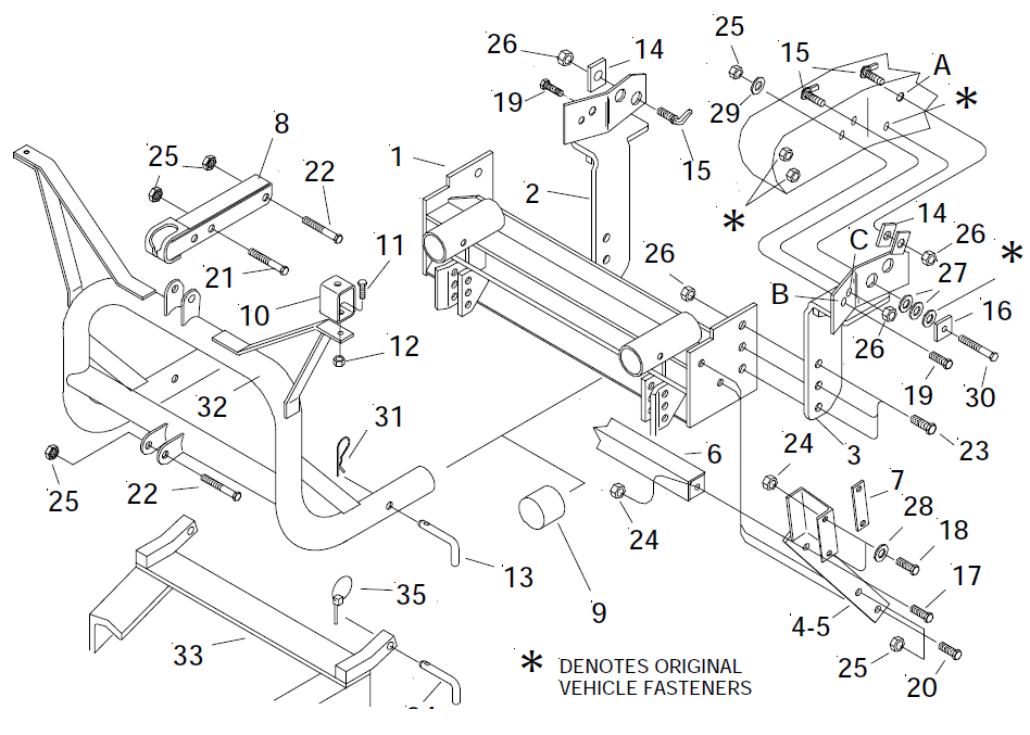 used 17096 Meyer EZ Classic plow Mount 19871991 Ford F150 Truck