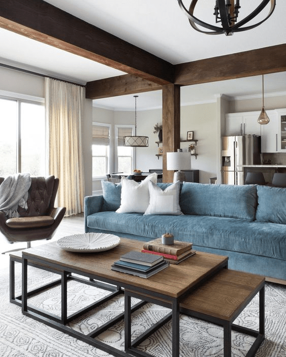 15 Blue Couch Living Room Ideas Make Your Living Space True Blue Swoon