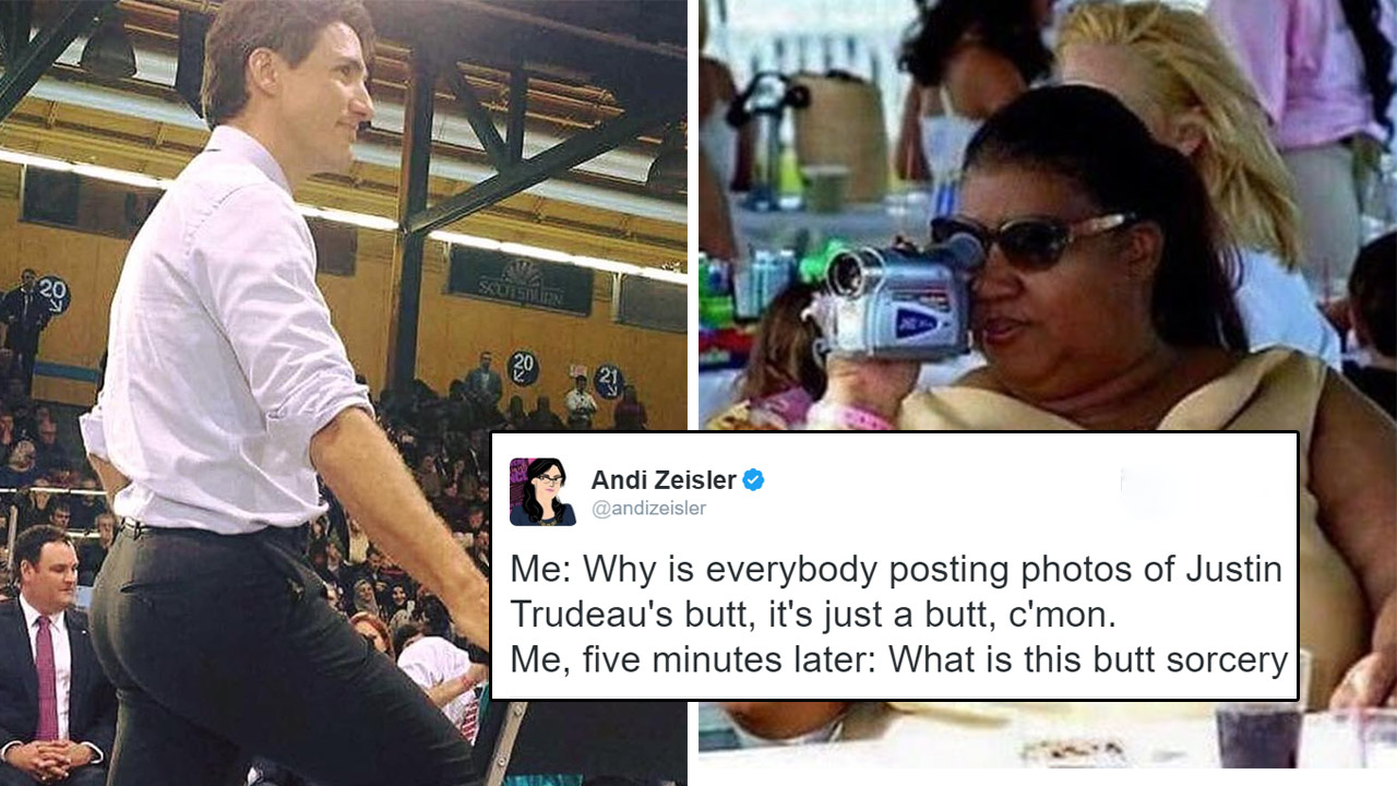Can't Figure Out Why It's Hypnotised By Justin Trudeau's BUTT