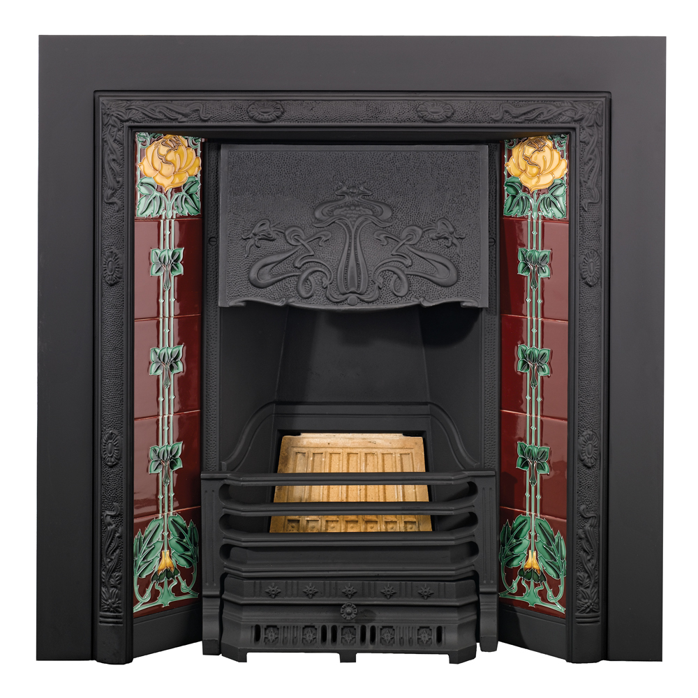 English Rose Fireplace Tiles Stovax Classic Fireplace Tiles