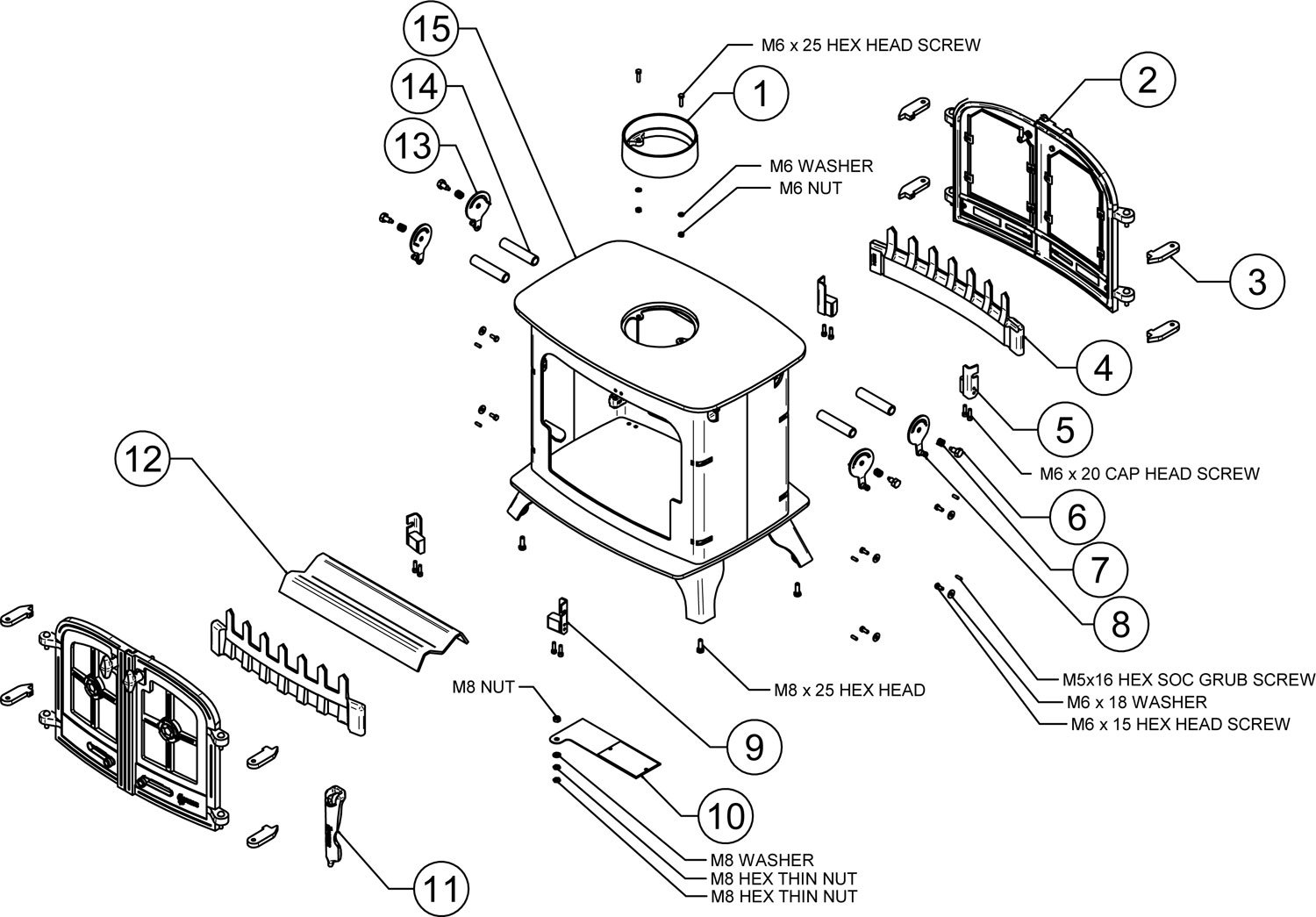 Mk2 Yeoman County Flat Top, Double Door, Double Sided, Single Depth