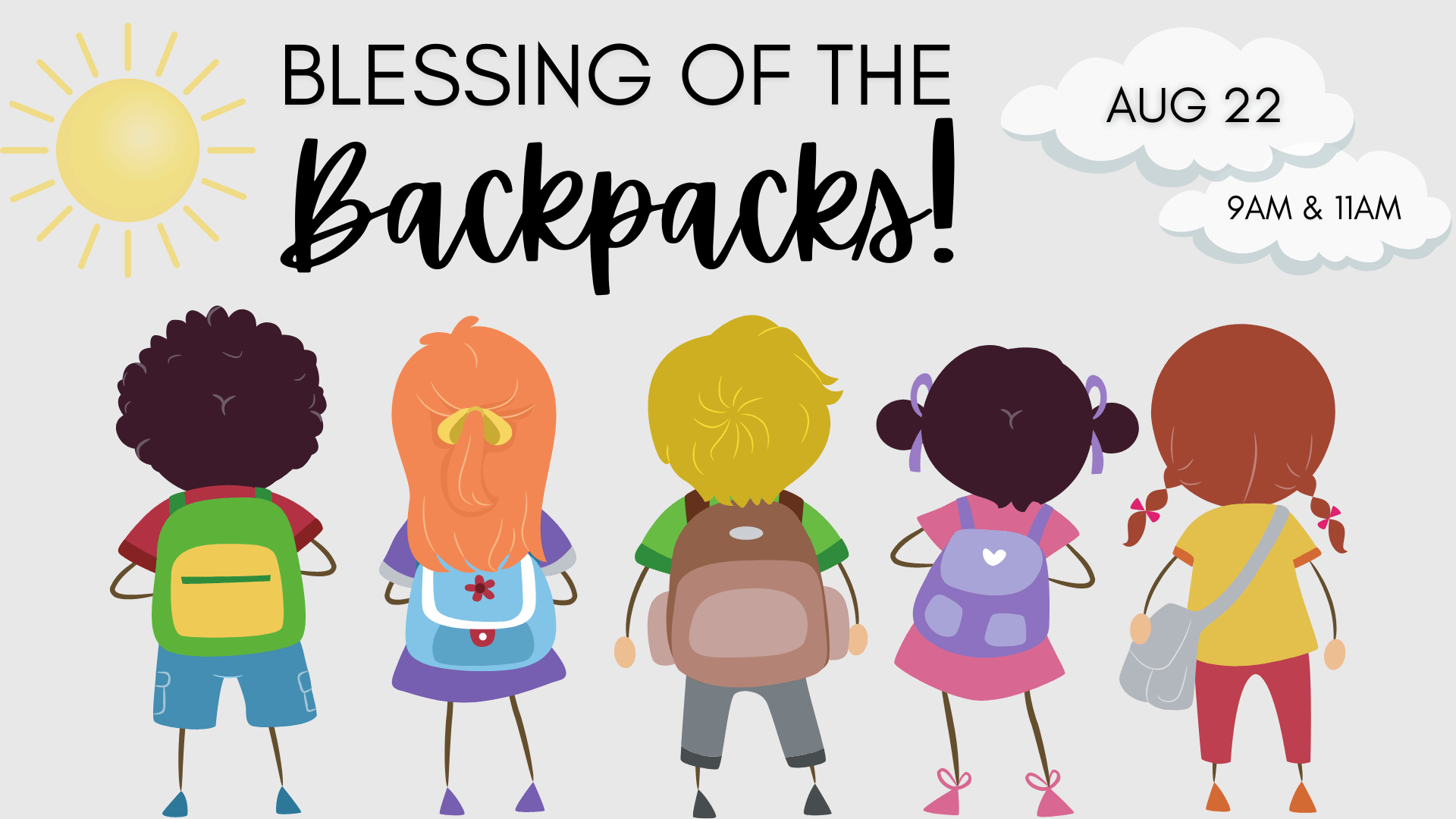 Blessing of the Backpacks Goldsboro NC Church UMC Saint Paul