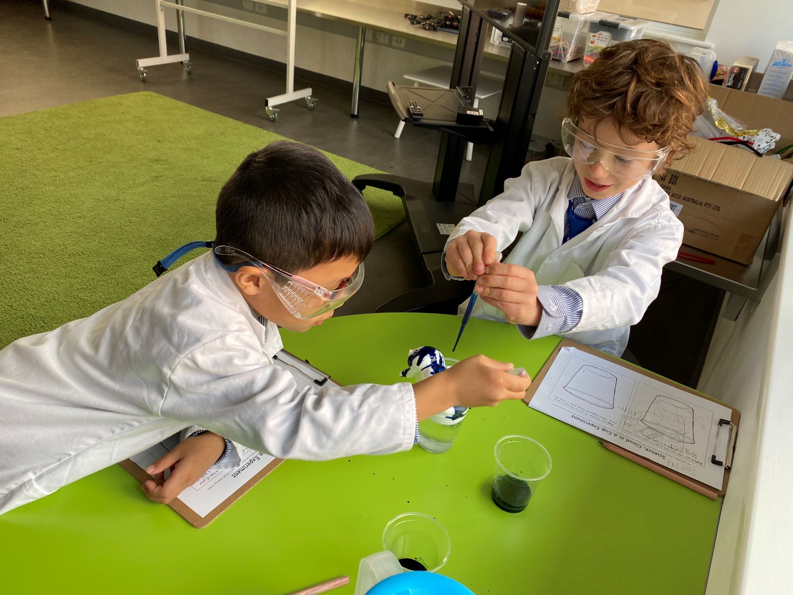 St Peter's College Reception Science Experiment