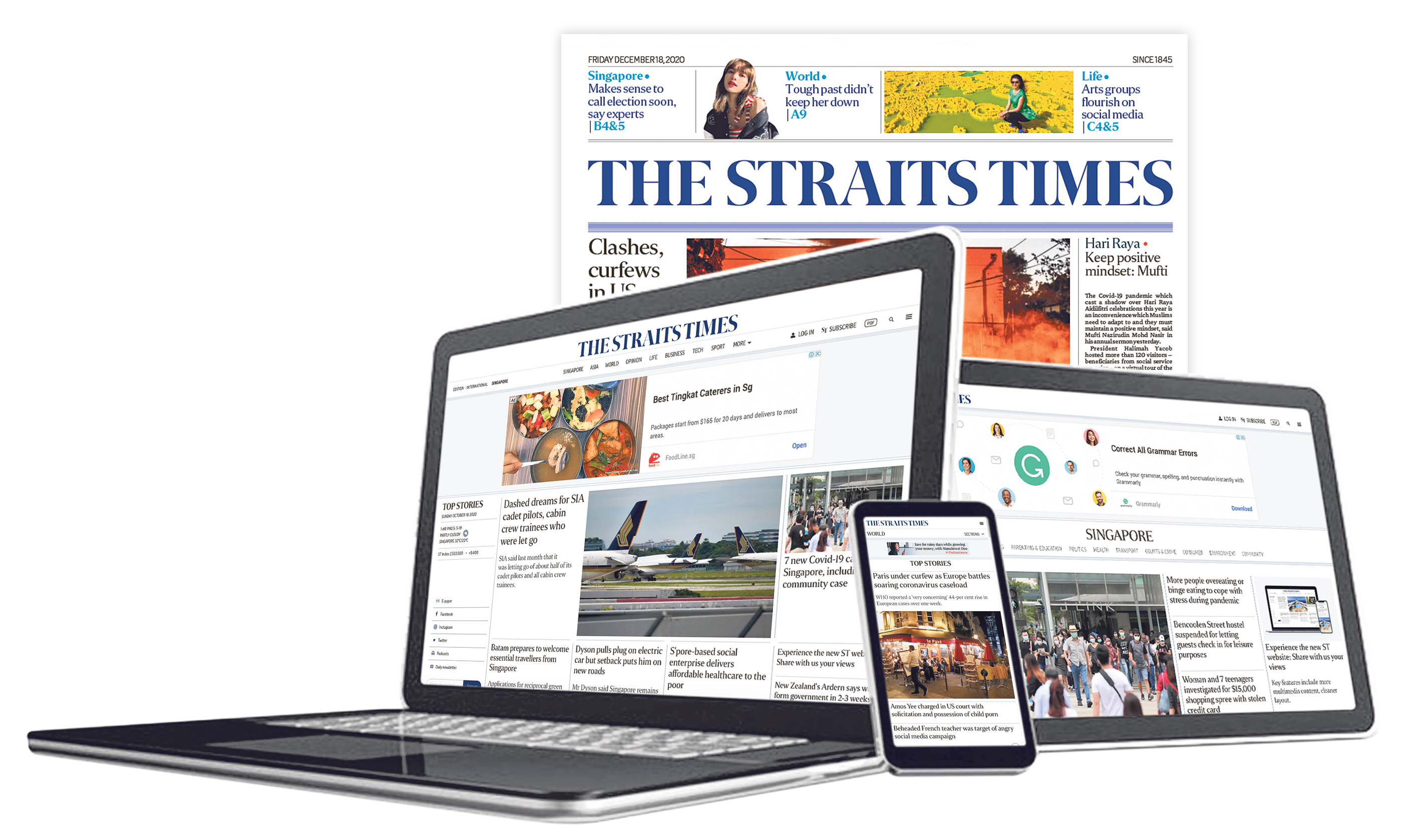 The straits times, the english flagship daily of sph, has been serving readers for more than a get up to speed with the top news and what's trending with st news night, the straits times' weeknight. The Straits Times Revamp Staying Trusted Timely And True Singapore News Top Stories The Straits Times