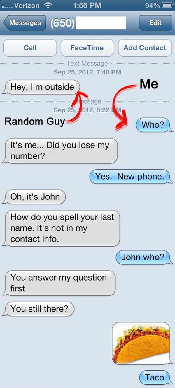 Epic Wrong Number Text Trolling Strange Beaver