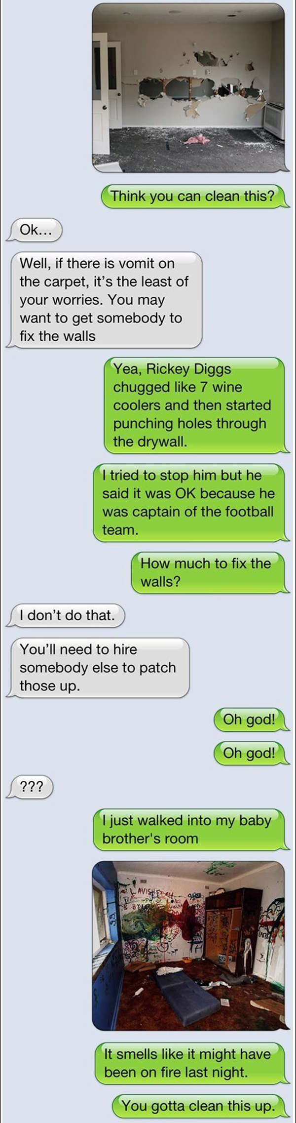 Epic Text Message Prank On A Cleaning Lady Strange Beaver