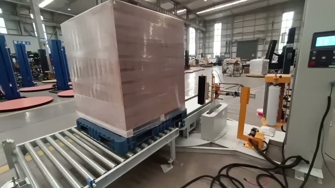 Compact Pallet Strapping and Wrapping Machine Strappack