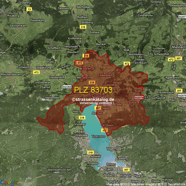 Postleitzahlgebiet 83703 PLZ