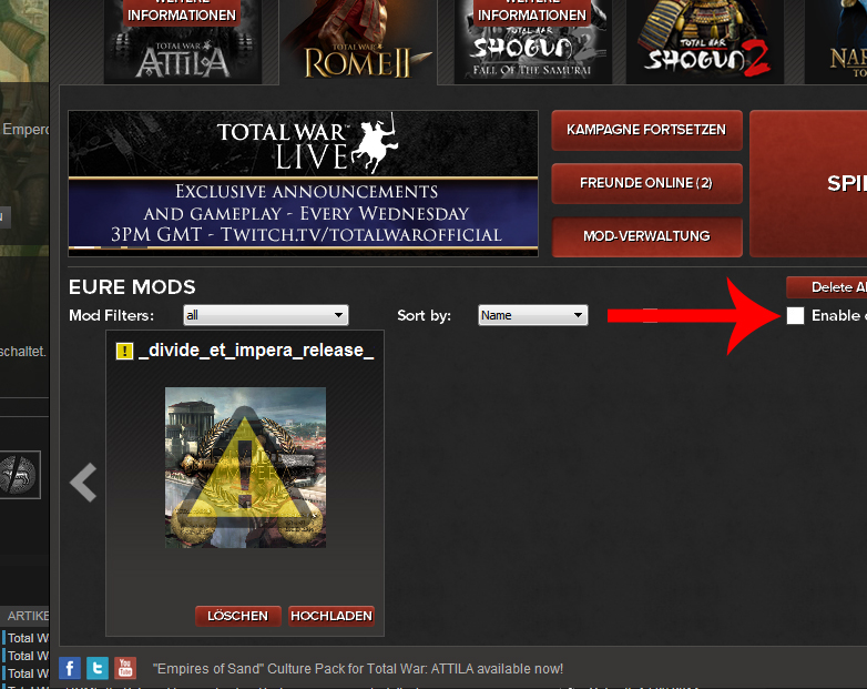 [Rome II Mod DeI] Technische Hilfe / Bugmeldestelle Seite 16