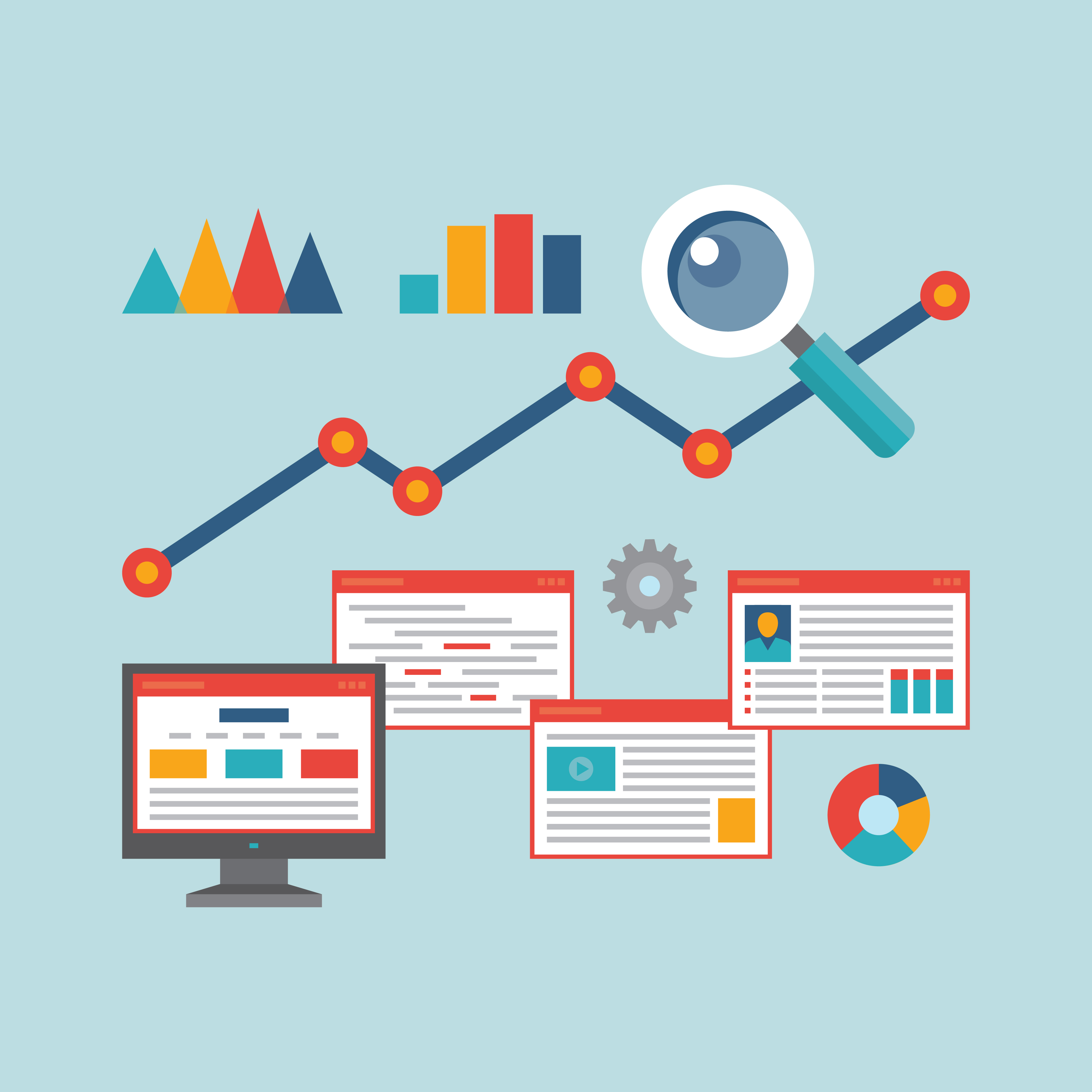 Web analytics illustration Stratosphere Networks IT Support Blog