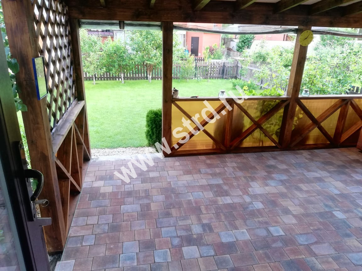 Тротуарная плитка Старый город Венусбергер Color Mix "Туман" верхний прокрас mix основа серый