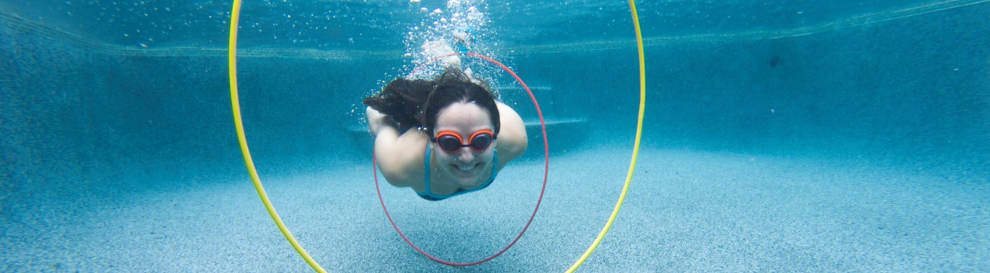 Swim Thru Pool Rings Underwater Swim Ring Toy