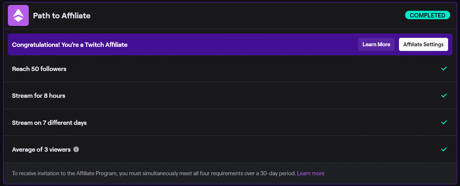 How to a Twitch Affiliate IN 7 DAYS!