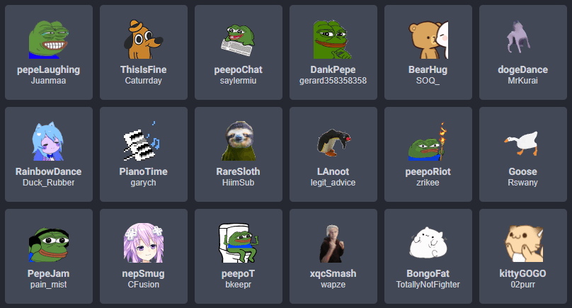 Pepe Emotes Bttv Peped is an emote uploaded by garych that is