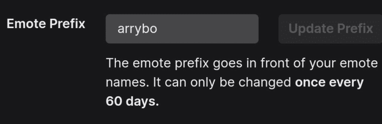 How to Change Emote Prefix on Twitch StreamScheme