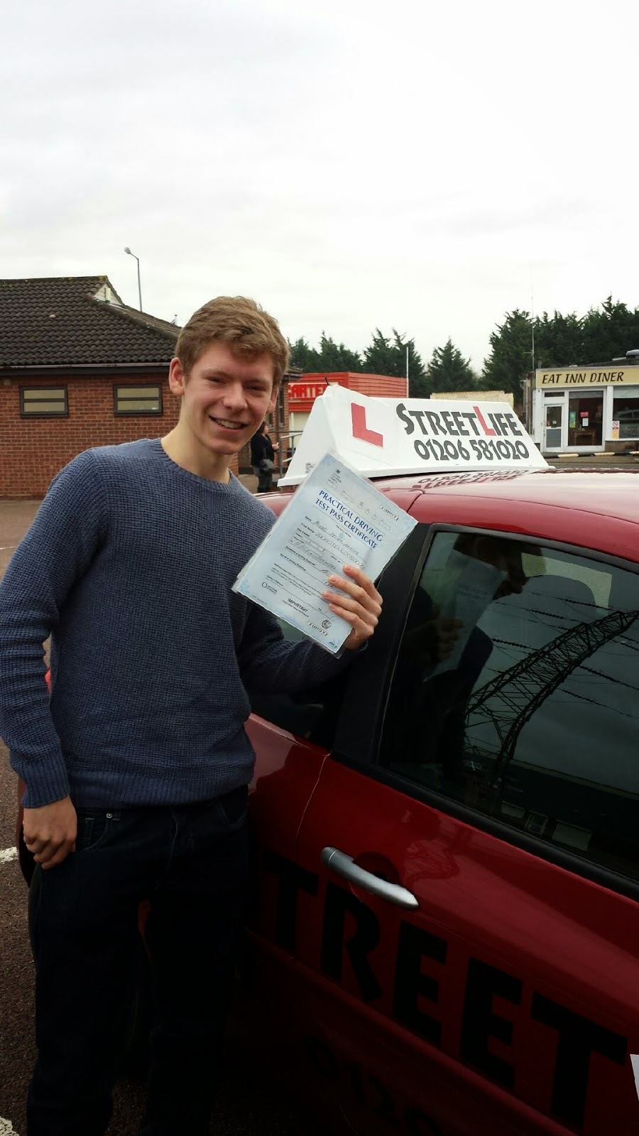 MICHAEL MANNING AFTER ATTENDING OUR UNDER 17s DRIVING COURSES