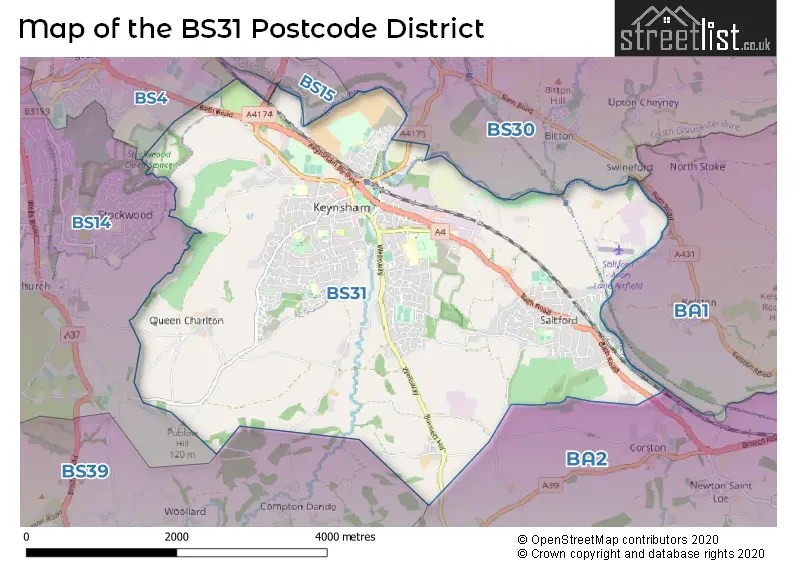 BS31 is the Postcode for Keynsham