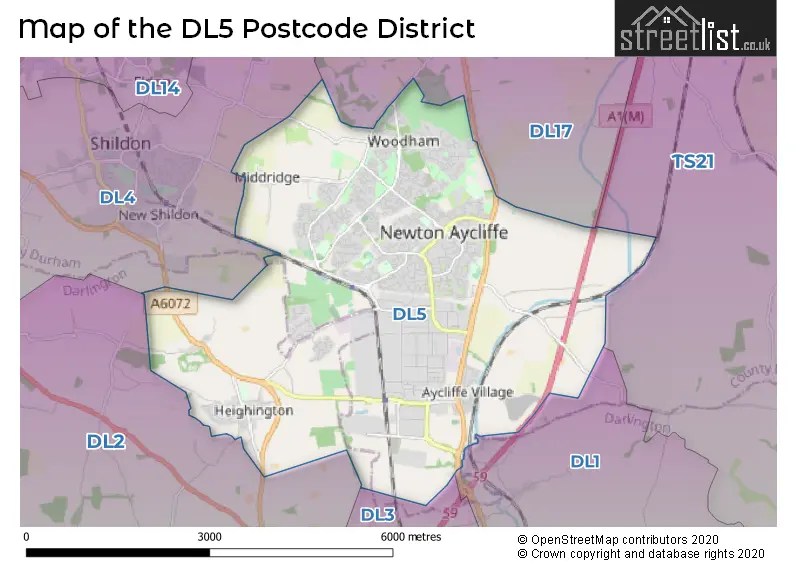 DL5 is the Postcode for Newton Aycliffe