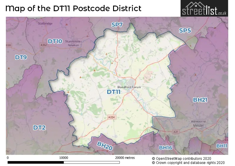 DT11 is the Postcode for Blandford Forum