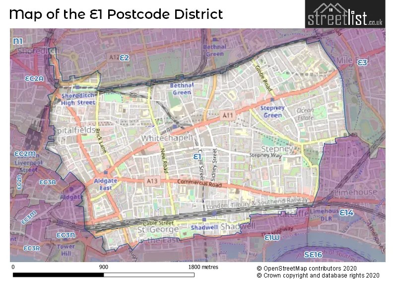 E1 Postcode District