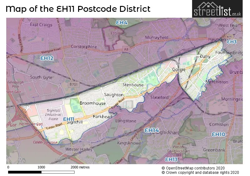 EH11 Postcode District