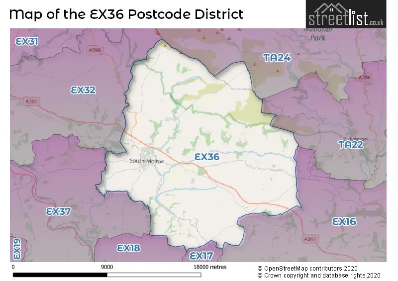 EX36 is the Postcode for South Molton
