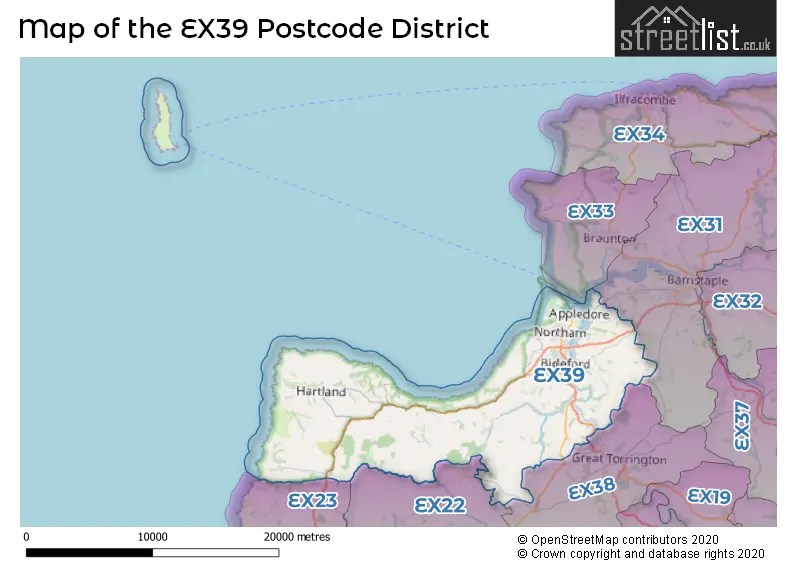 EX39 is the Postcode for Bideford