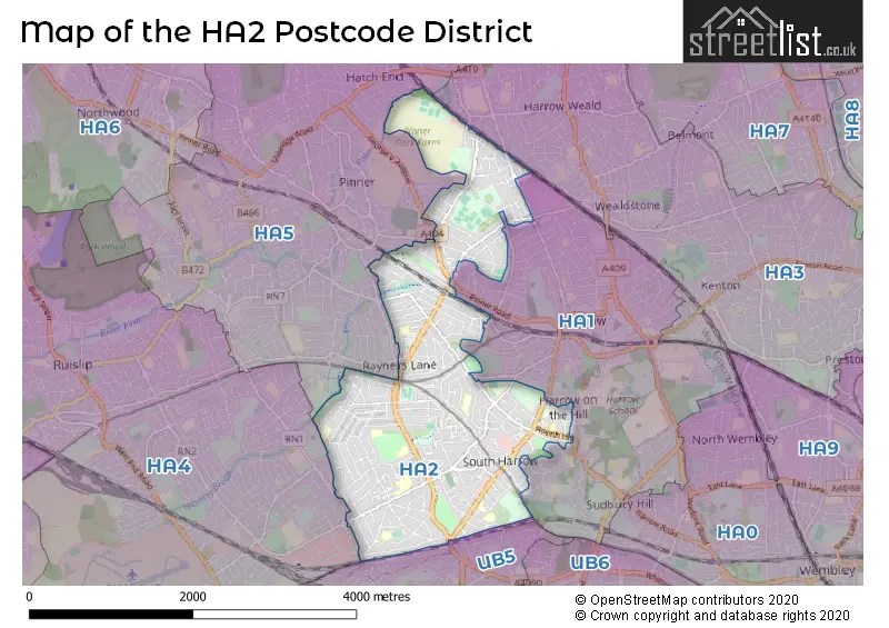 HA2 Postcode District