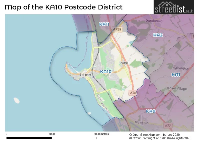 KA10 is the Postcode for Troon