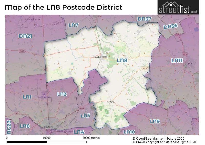 LN8 is the Postcode for Market Rasen