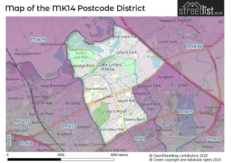 MK14 is the Postcode for Great Linford