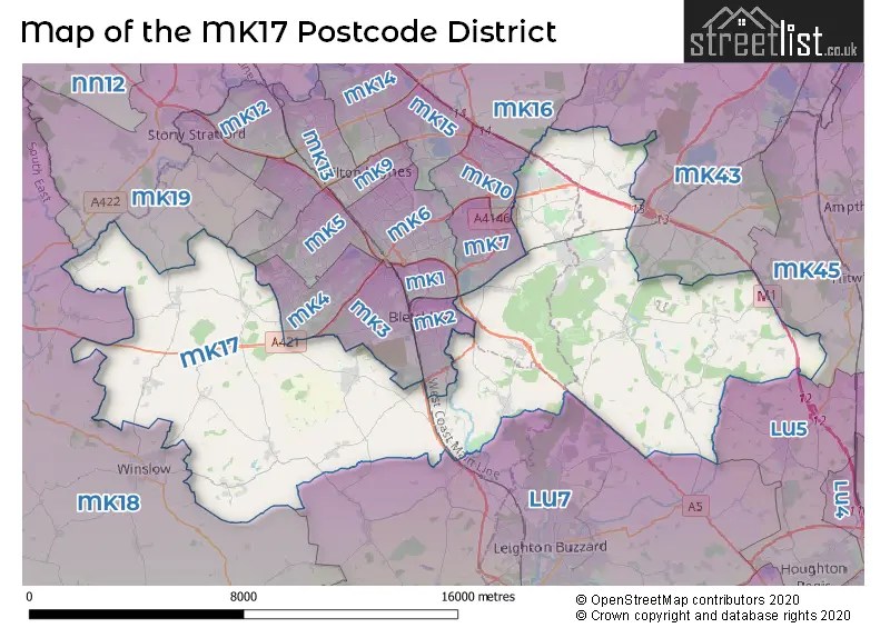 MK17 is the Postcode for Woburn Sands