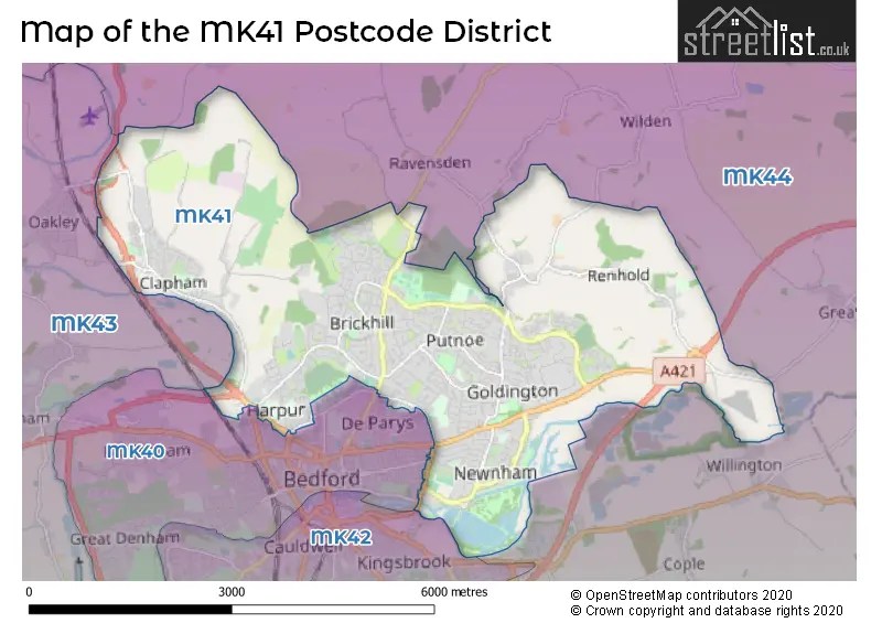 MK41 Postcode District