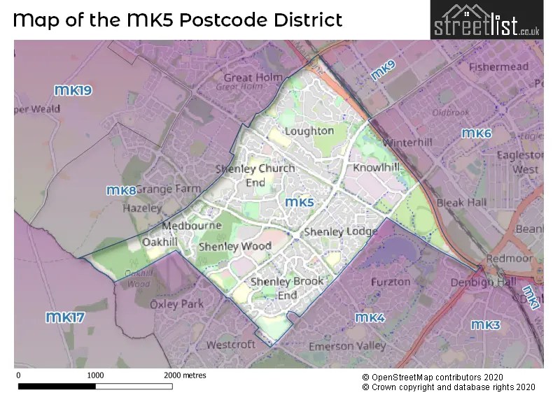MK5 is the Postcode for Shenley Church End