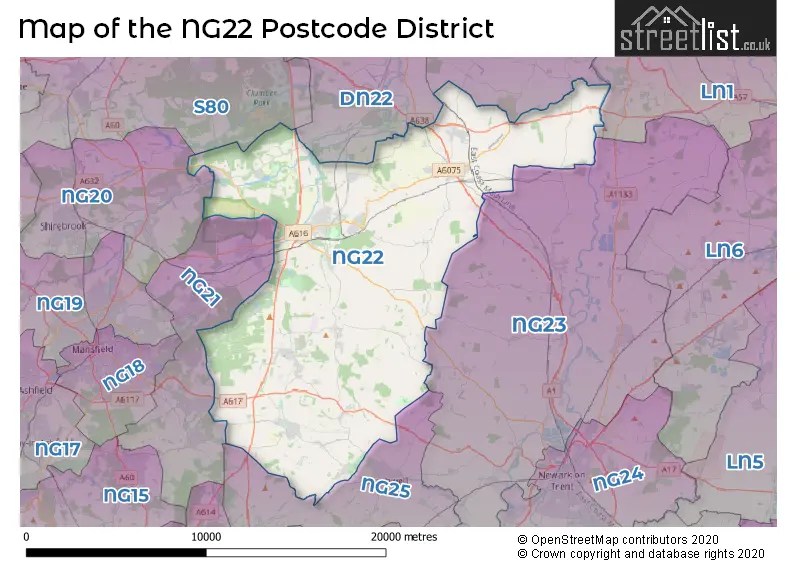 NG22 is the Postcode for New Ollerton
