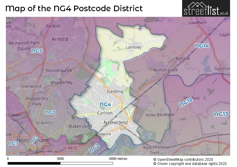 NG4 is the Postcode for Carlton