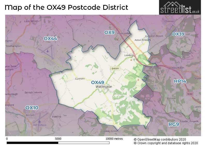 OX49 is the Postcode for Watlington
