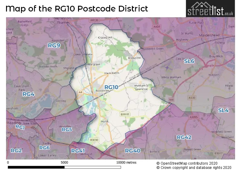 RG10 is the Postcode for Twyford