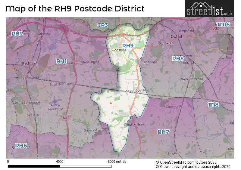 RH9 is the Postcode for Godstone