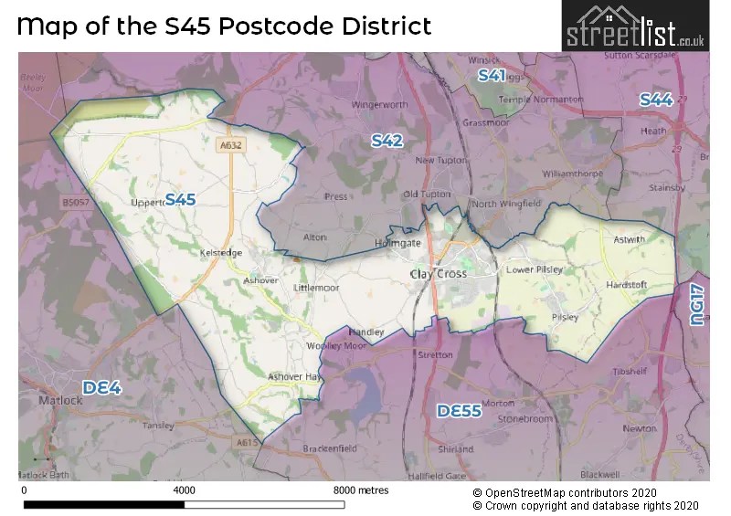 S45 is the Postcode for Clay Cross